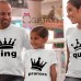 تیشرت ست خانواده سه نفره کینگ کویین پرنسس خرید از سایت گیفتکس 